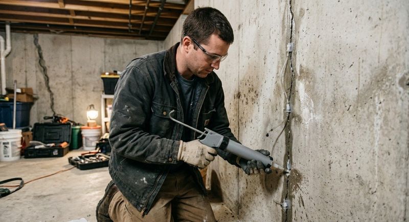 Basement Crack Repair in Horsham, PA