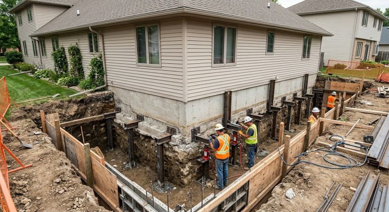 Basement Underpinning in Horsham, PA