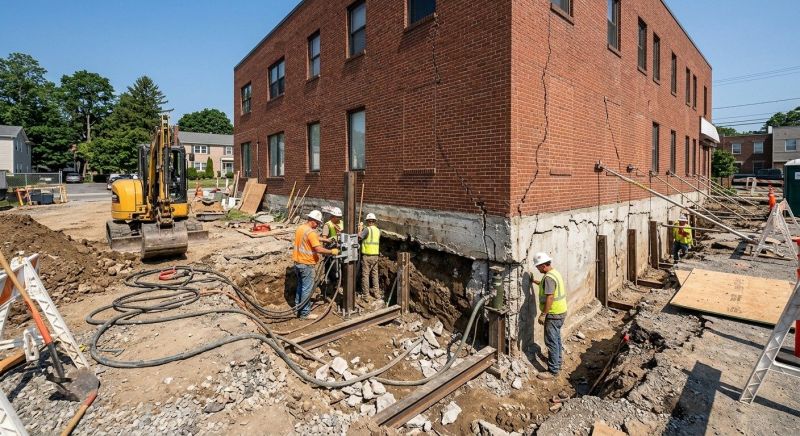 Building Foundation Repair in Cheltenham, PA