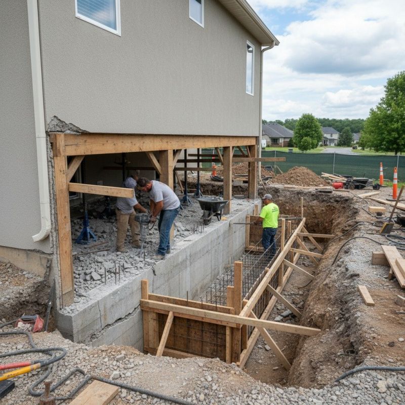 Concrete Foundation Repair in Huntingdon Valley, PA