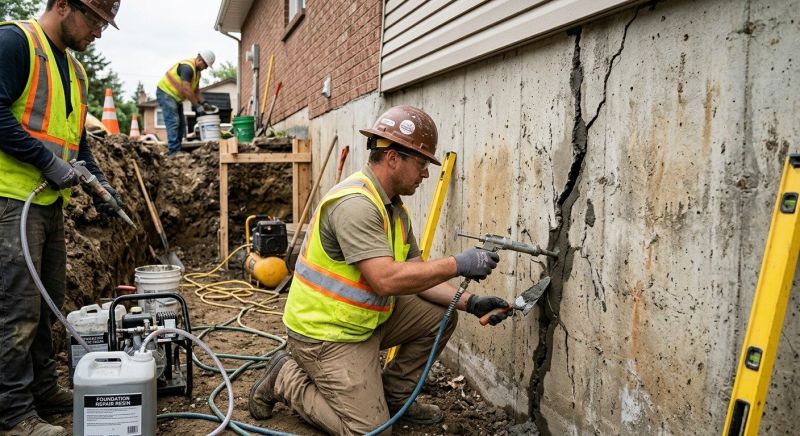 Cracked Foundation Repair in Camden, NJ