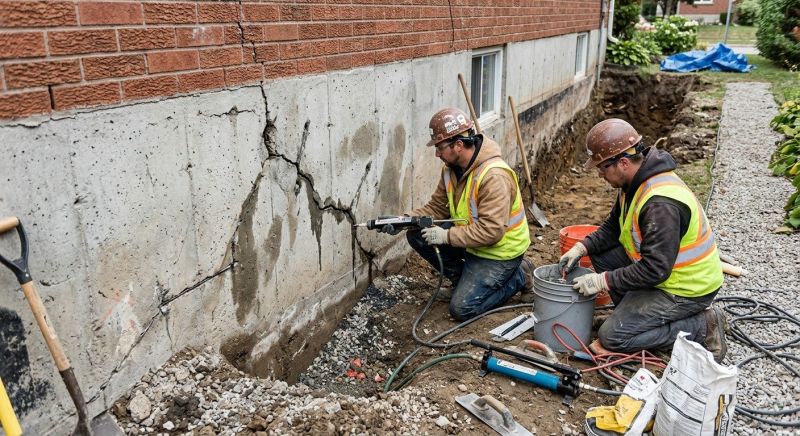 Cracked Foundation Repair in Clifton Heights, PA
