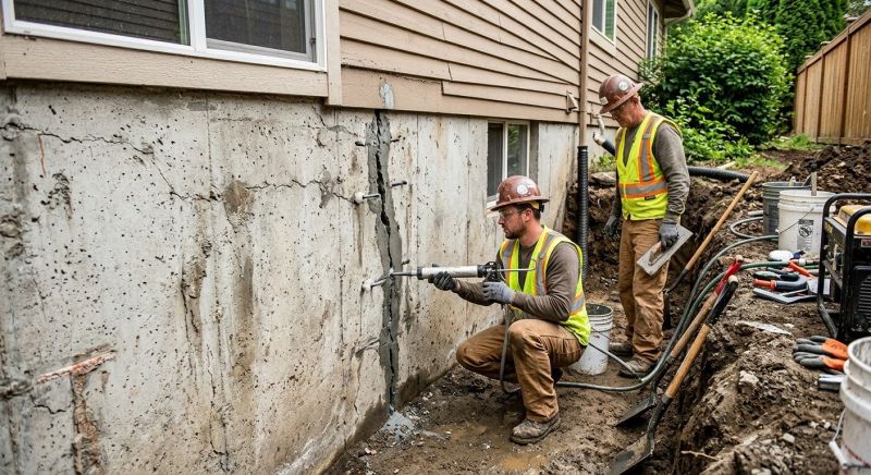 Cracked Foundation Repair in Elkins Park, PA