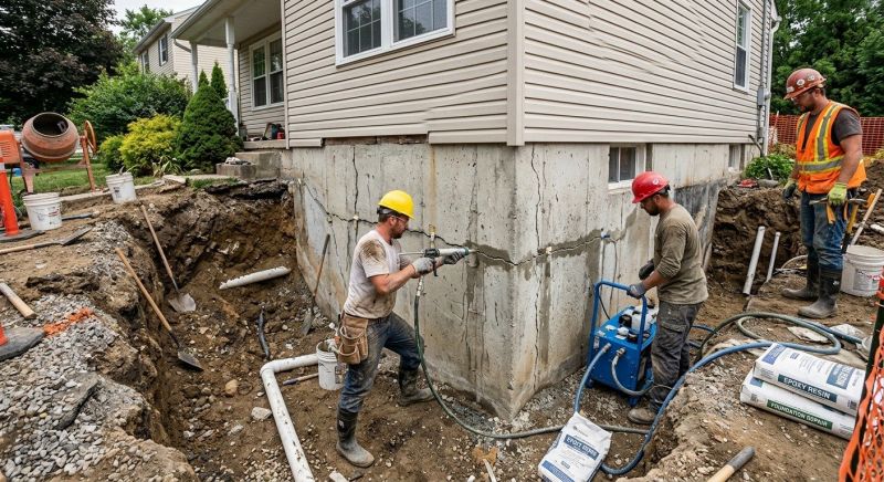 Cracked Foundation Repair in King Of Prussia, PA