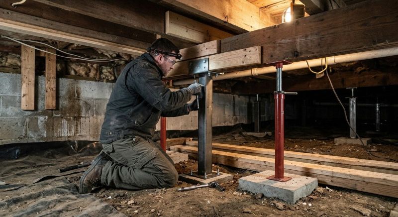 Crawlspace Structural Repair in Horsham, PA