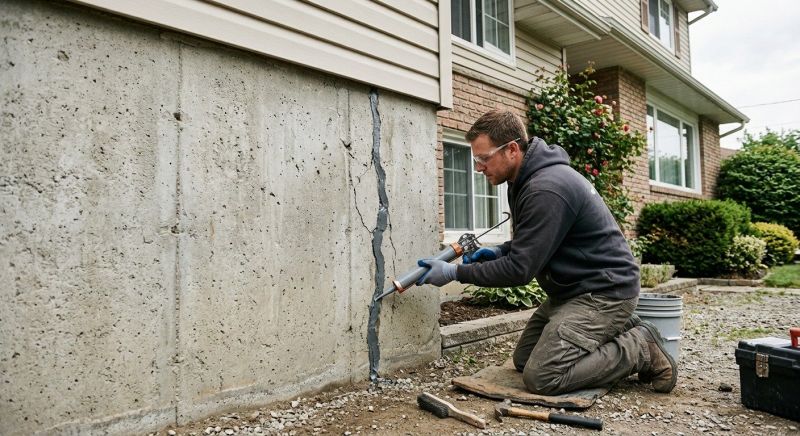 Foundation Crack Sealing in Horsham, PA
