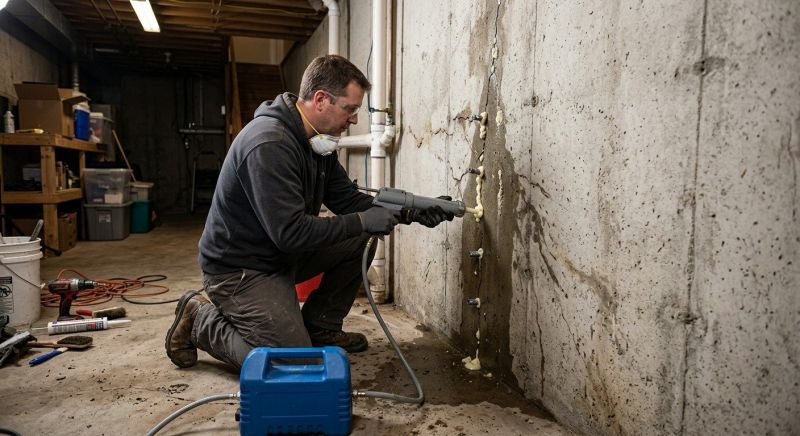 Foundation Crack Sealing in Horsham, PA