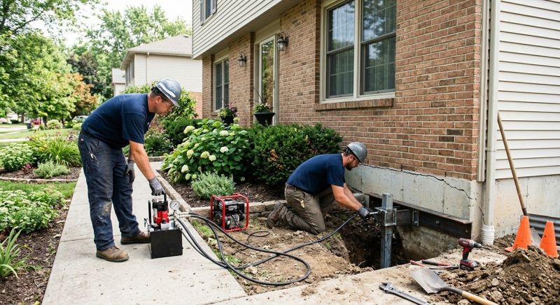 Foundation Jacking in Blue Bell, PA