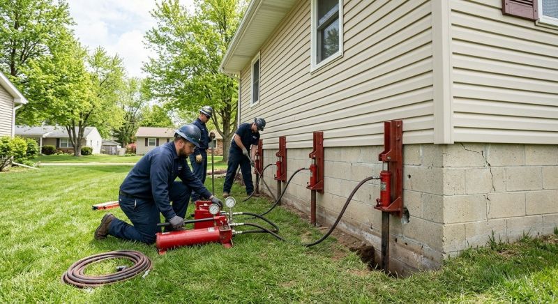 Foundation Jacking in Media, PA