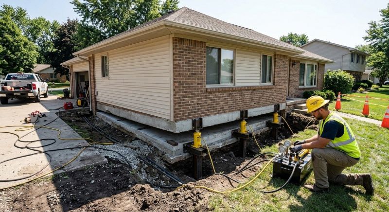 Foundation Lifting in Doylestown, PA