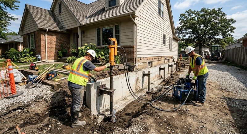 Foundation Stabilizing in Horsham, PA