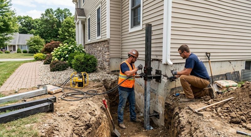 Foundation Stabilizing in Spring Mount, PA