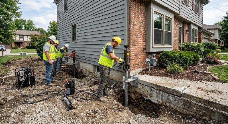 Foundation Stabilizing in Warminster, PA