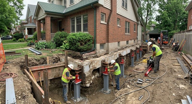 Foundation Underpinning in Horsham, PA
