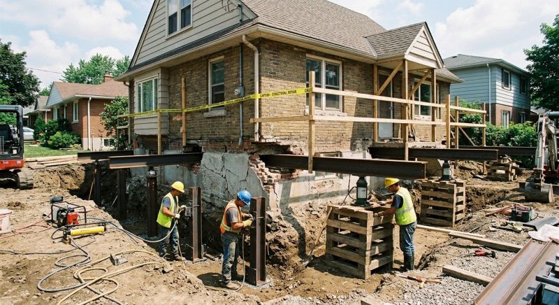 House Foundation Repair in Hatboro, PA