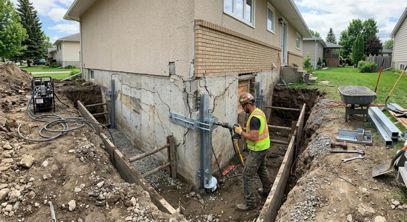 House Foundation Repair in Media, PA