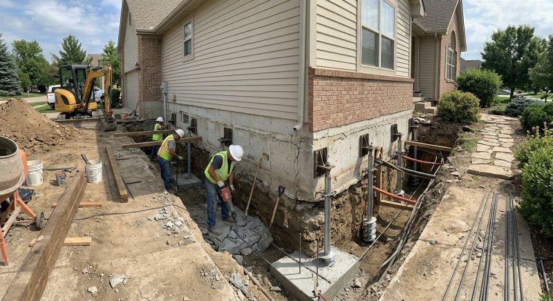 House Underpinning in Horsham, PA