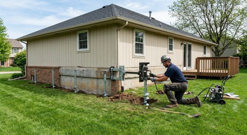 Settling Foundation Service in Drexel Hill, PA