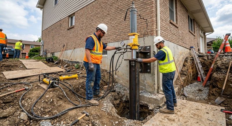 Settling Foundation Service in East Greenville, PA