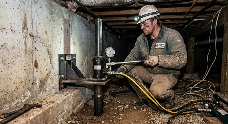 Settling Foundation Service in East Greenville, PA