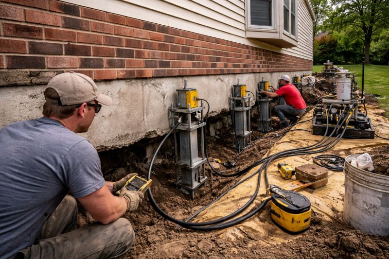 Settling Foundation Service in Horsham, PA
