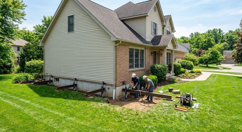 Settling Foundation Service in Norristown, PA