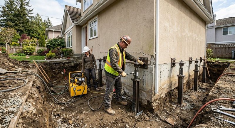 Sinking Foundation Repair in Elkins Park, PA