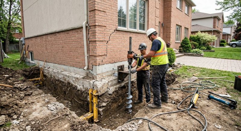 Sinking Foundation Repair in Lansdale, PA