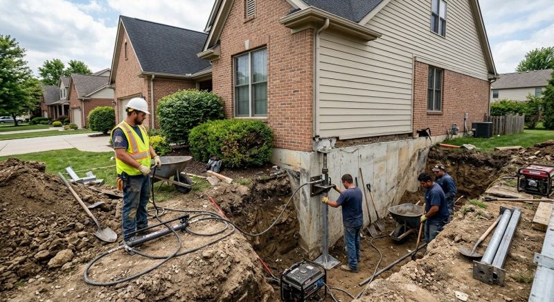 Sinking Foundation Repair in Lansdale, PA
