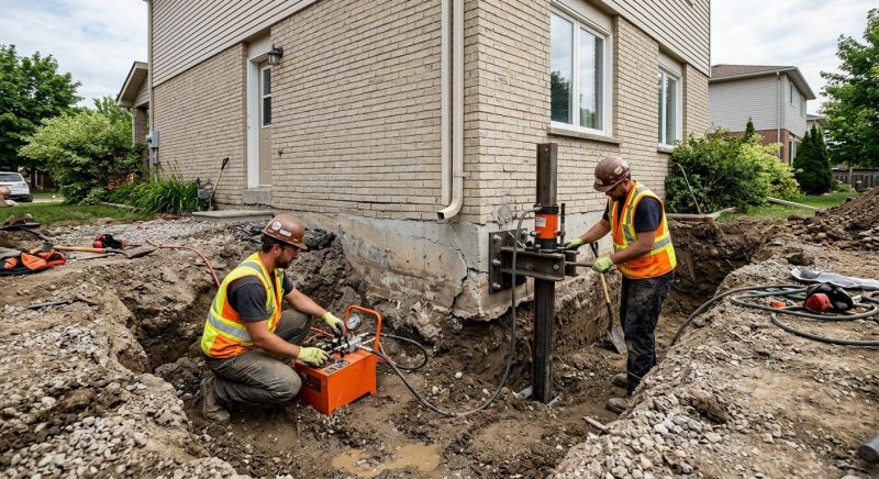 Sinking Foundation Repair in Horsham, PA