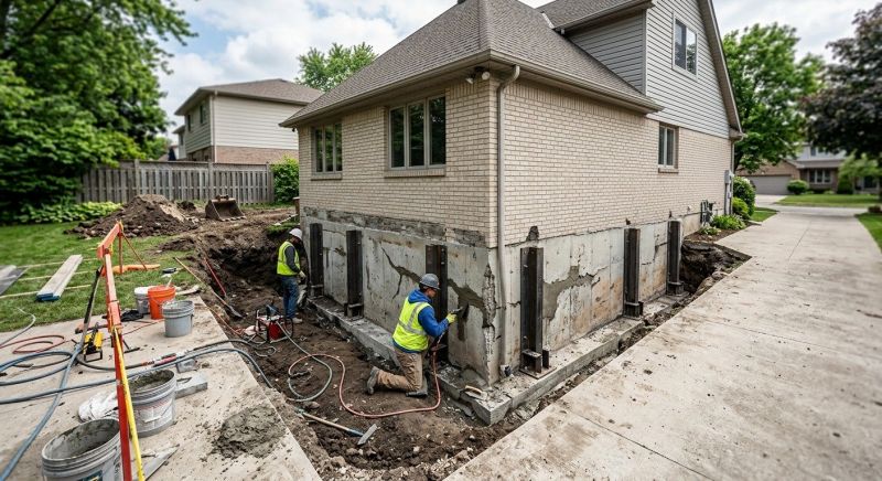 Sinking Foundation Repair in Marlton, NJ