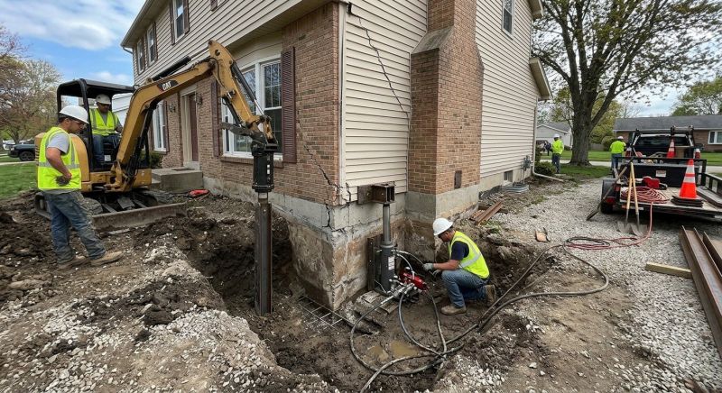 Sinking Foundation Repair in Morrisville, PA