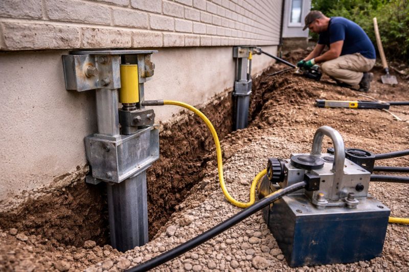 Sinking Foundation Repair in Norristown, PA