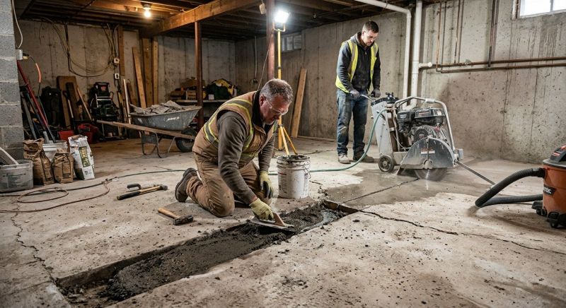 Slab Foundation Repair in Horsham, PA