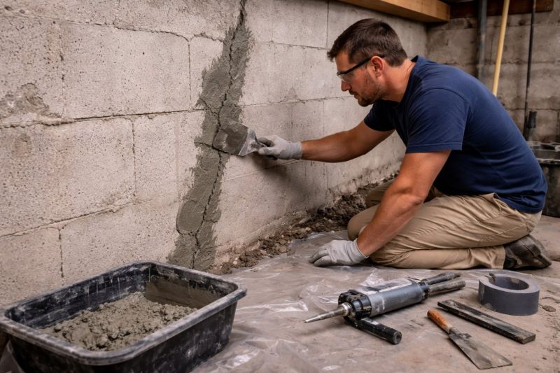 Foundation Crack Repair in Willow Grove, PA