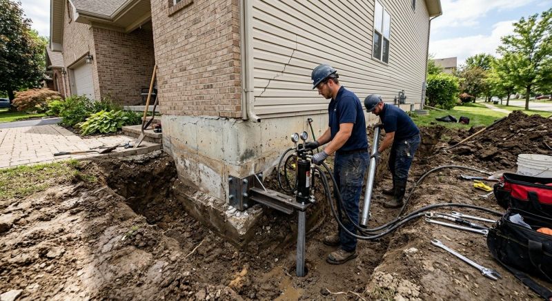 Settling Foundation Service in Spring Mount, PA